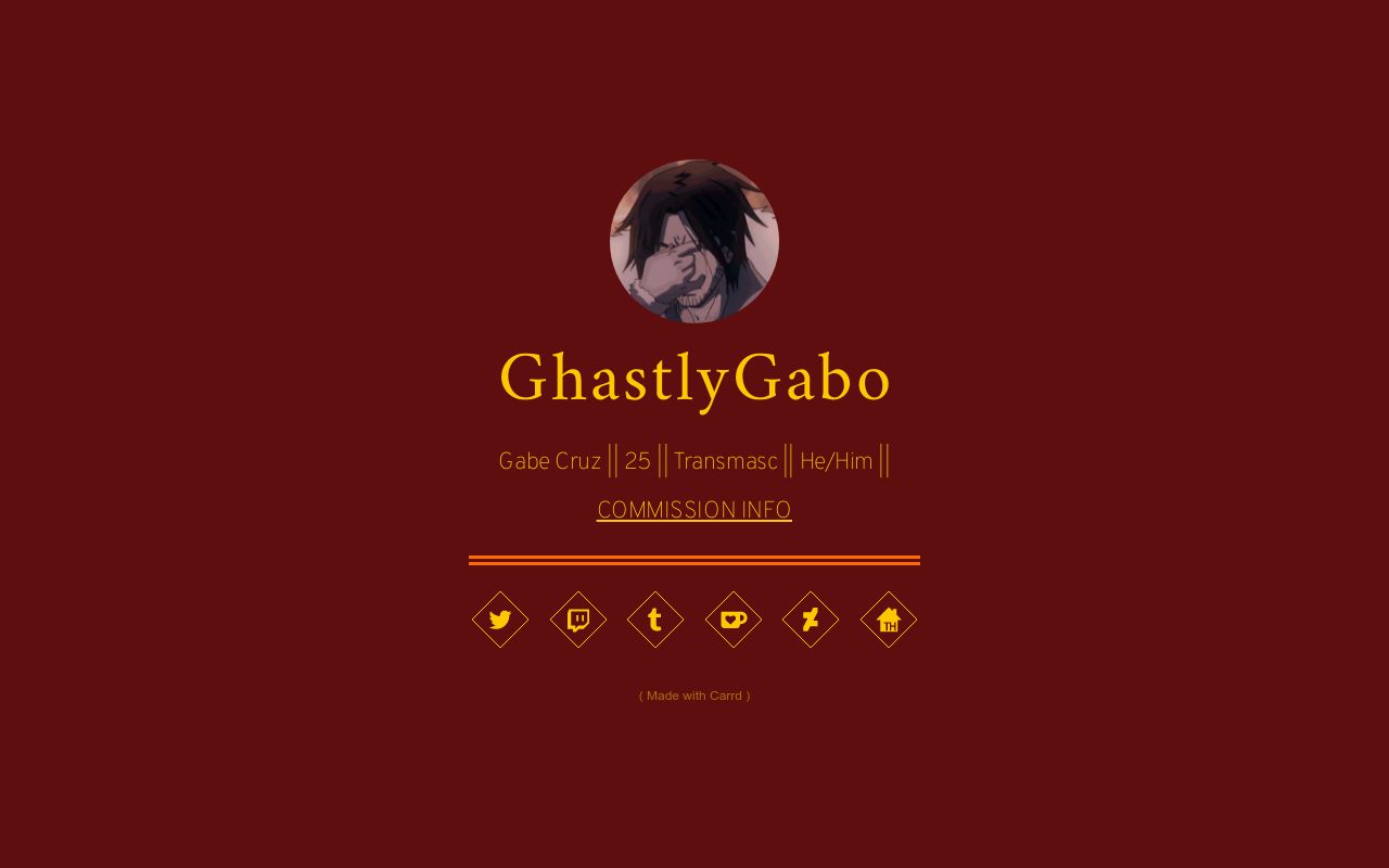 Carrd profile picture for @gabo